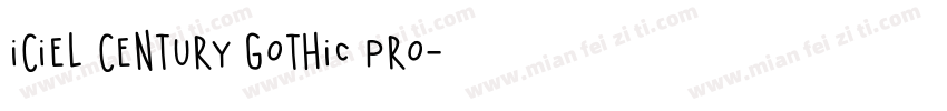 iCiel Century Gothic Pro字体转换